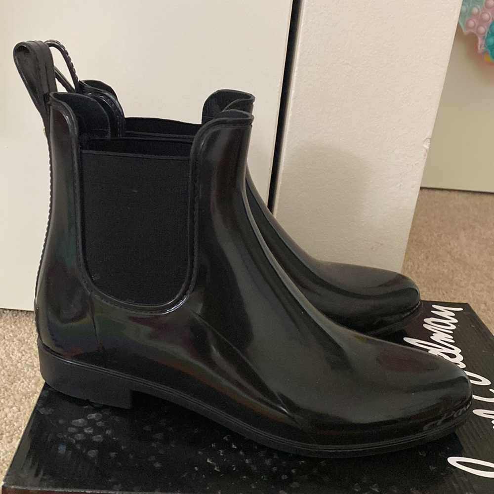 Sam Edelman Tinsley Black Shine Rainboot